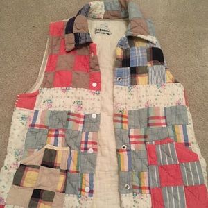 Carleen one of a kind quilt vest. Size Large. NWOT.